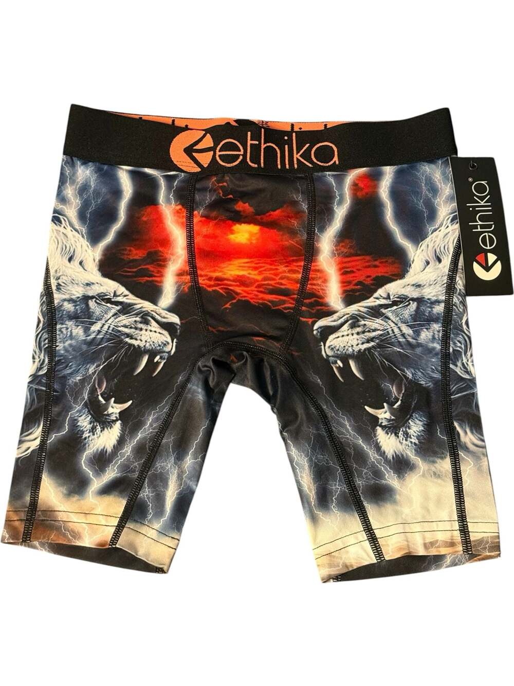 NWT Ethika Lion Strike Kids Boxer Briefs